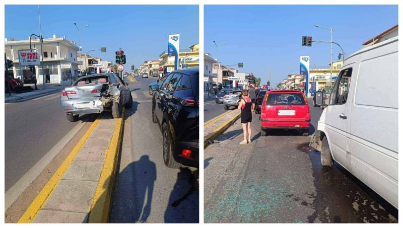 Καραμπόλα 3 αυτοκινήτων στη Μεσσήνη