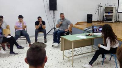 Ο Γιώργος Λαζαρίδης στο 7ο Γυμνάσιο