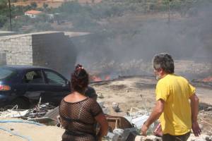 Δύσκολες στιγμές σε Ασίνη και Λευκάκια Αργολίδας από τις πυρκαγιές (φωτογραφίες)