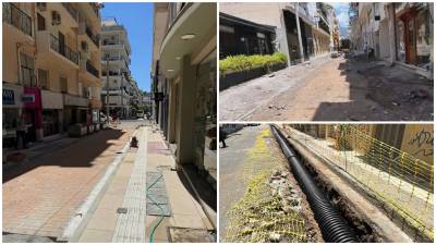 Καλαμάτα: Σε εξέλιξη τα έργα ανάπλασης στην Αναγνωσταρά - Σε ισχύ κυκλοφοριακές ρυθμίσεις