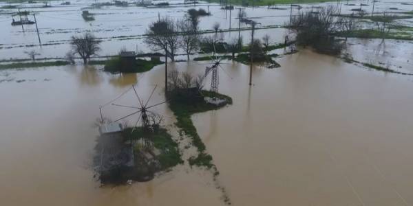 Σε κατάσταση έκτακτης ανάγκης ο δήμος Οροπεδίου Λασιθίου, μετά τα έντονα καιρικά φαινόμενα