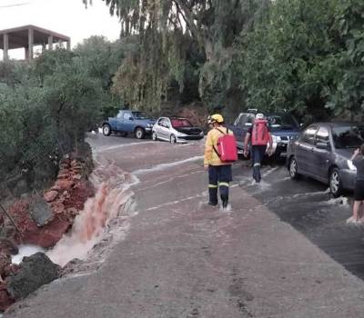 Καταγραφή ζημιών από την κακοκαιρία στη Μάνη