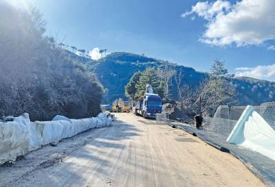 Παλιά ΕΟ Καλαμάτας - Σπάρτης: Προχωρά η αποκατάσταση του δρόμου στον Ταΰγετο