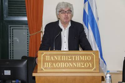 Θεοδωρόπουλος στο Πανεπιστήμιο Πελοποννήσου: &quot;Η τυπολατρική δημοκρατία οδηγεί στη μετριοκρατία&quot; (βίντεο)