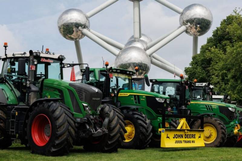 Βέλγιο: Εκατοντάδες αγρότες διαμαρτύρονται για την ευρωπαϊκή αγροτική πολιτική