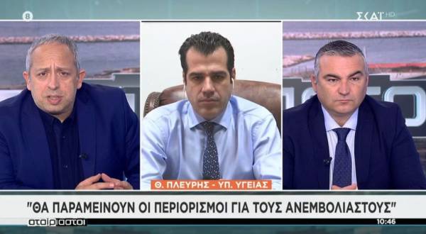 Πλεύρης: Πριν το τέλος Μαρτίου θα βγουν οι μάσκες - Πάσχα και καλοκαίρι πολύ κοντά στην κανονικότητα (Βίντεο)