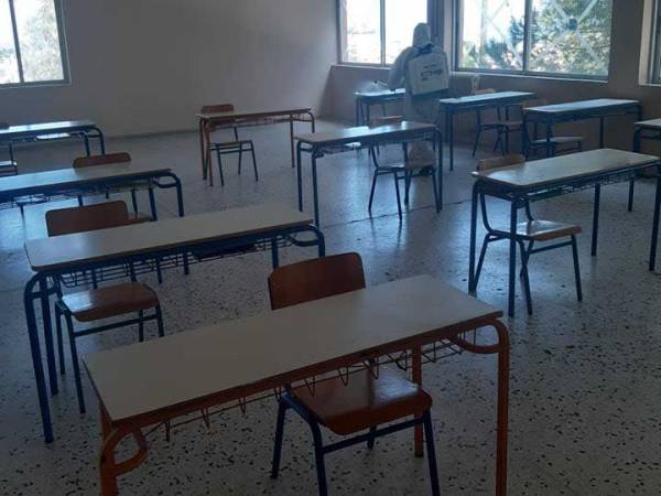 Απολύμανση στα σχολεία της Τριφυλίας που ανοίγουν σήμερα