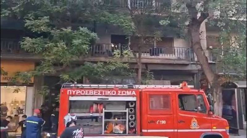 Πυρκαγιά στο διαμέρισμα του Πέτρου Φιλιππίδη στην Πατησίων