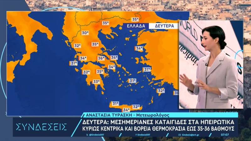 Καιρός: Τοπικές καταιγίδες στα ηπειρωτικά και ευχάριστες θερμοκρασίες – Πρόγνωση από την Α. Τυράσκη