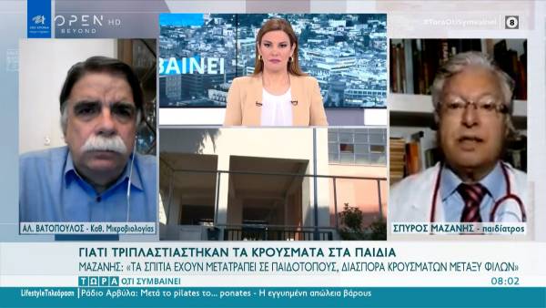 Βατόπουλος: Το οριζόντιο lockdown δεν λειτουργεί - Χρειάζονται πολιτικές αποφάσεις