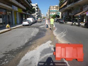 Καλαμάτα: Ξεκίνησαν οι εργασίες αμφιδρόμησης της Βασ. Γεωργίου (βίντεο)