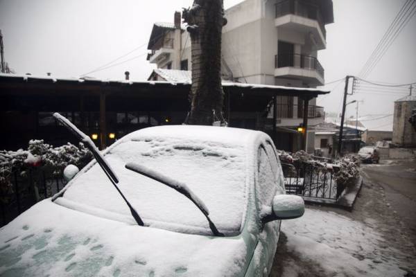 Κακοκαιρία Διομήδης: Χιονοπτώσεις στη Μαγνησία - Πλήττεται το Πήλιο