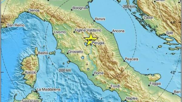 Σεισμός 4,4 Ρίχτερ στην κεντρική Ιταλία - Δεν αναφέρθηκαν ζημιές ή τραυματίες