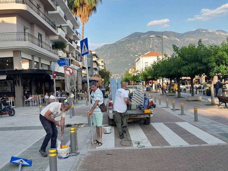 Καλαμάτα: Παραδίδεται αύριο στην κυκλοφορία ως μονόδρομος η αναπλασμένη Ναυαρίνου