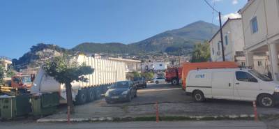 Δημιουργία χώρου στάθμευσης στο Δημαρχείο Τριφυλίας