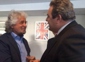 Ο Καμμένος συναντήθηκε με τον Μπέπε Γκρίλο