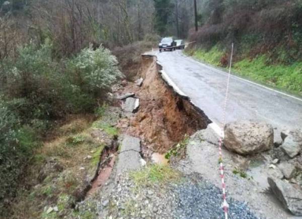 Η Κοινότητα Αλαγονίας για τις  ζημιές από τις κατολισθήσεις του 2019