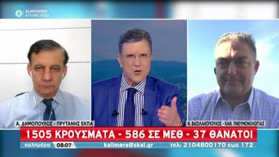 Δημόπουλος: Σε μονάδες covid νοσηλεύονται σχεδόν αποκλειστικά όσοι δεν έχουν εμβολιαστεί πλήρως (Βίντεο)