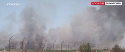 Σε εξέλιξη η πυρκαγιά στη Βαρυμπόμπη - Ειδοποίηση από το 112 - Διακοπές στην κυκλοφορία (βίντεο)