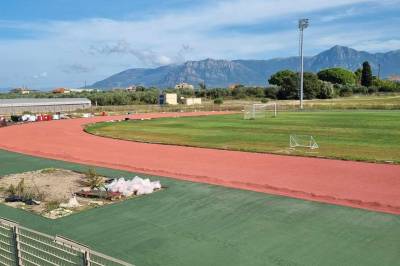 Τοποθέτησης ταρτάν στο Δημοτικό Στάδιο Φιλιατρών