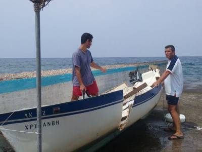 Κινδύνεψαν 2 αδέλφια ψαράδες στον Αγρίλη
