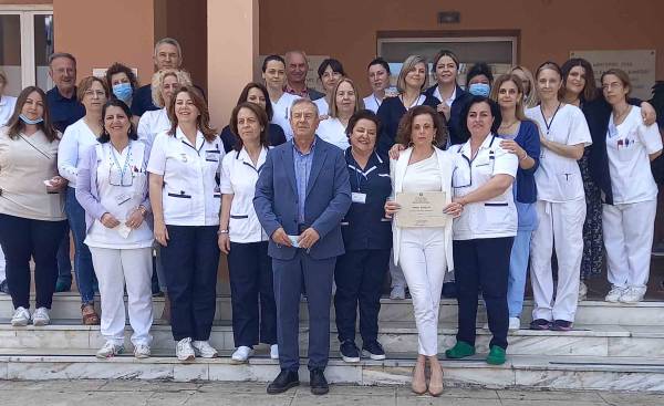 Νοσοκομείο Κυπαρισσίας: Τίμησαν τη νοσηλεύτρια Παναγιώτα Χριστοπούλου