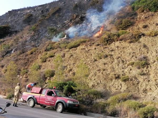 Μεσσηνία: Η εικόνα της πυρκαγιάς στον Μαγκλαβά