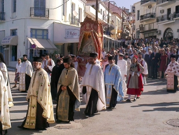 Την πολιούχο της Παναγία  Μυρτιδιώτισσα γιόρτασε η Πύλος