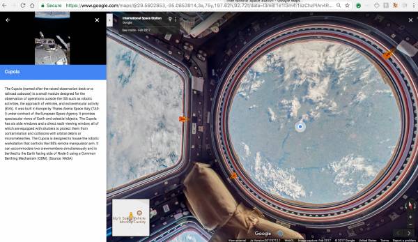 &quot;Επίσκεψη&quot; στον Διεθνή Διαστημικό Σταθμό μέσω του Street View της Google