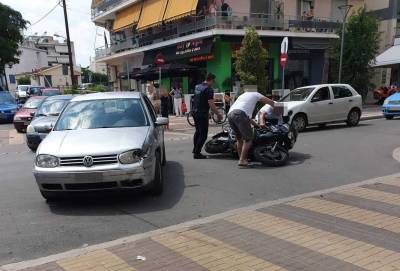 Τροχαίο στο κέντρο της Καλαμάτας με έναν τραυματία