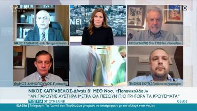 Καπραβέλος: Αν πάρουμε αυστηρά μέτρα θα πέσουν πιο γρήγορα τα κρούσματα (Βίντεο)
