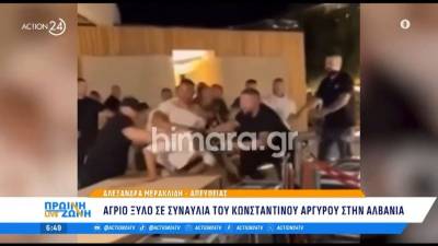 Αγριο ξύλο σε συναυλία του Αργυρού στην Αλβανία (βίντεο)