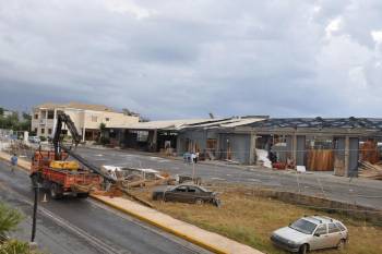 Αναγγελία ζημιάς από τον ανεμοστρόβιλο στην Καλαμάτα