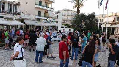 Καλαμάτα: Συγκέντρωση αλληλεγγύης στον παλαιστινιακό λαό (φωτογραφίες)