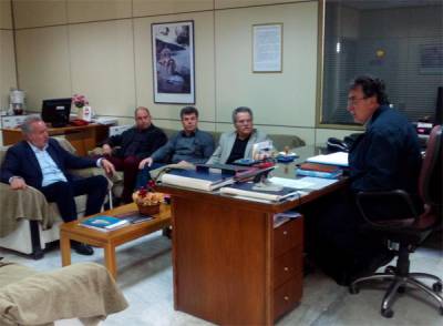 Επίσκεψη Αντωνόπουλου στο αεροδρόμιο Καλαμάτας