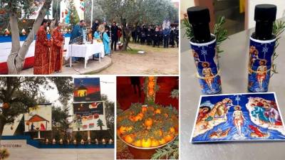 Το έθιμο με το πορτοκάλι και το κυπαρίσσι αναβίωσε ανήμερα τα Θεοφάνια στο Σιδηρόκαστρο Σερρών