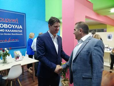 Καλαμάτα: Επίσκεψη Αθανασόπουλου στον Βασιλόπουλο