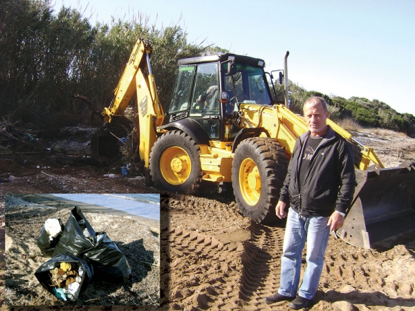 Συνεργεία του Δήμου Τριφυλίας καθάρισαν την παραλία στην Τερψιθέα