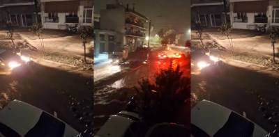 Κακοκαιρία Elias: Συγκλονιστικό βίντεο από τον Βόλο - Ορμητικά νερά παρασύρουν αυτοκίνητα