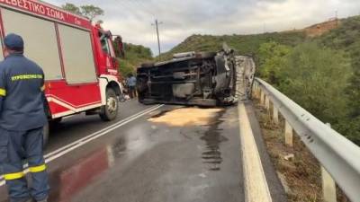 Τροχαίο ατύχημα στην Παλαιά Εθνική Οδό Άργους – Κορίνθου (βίντεο)