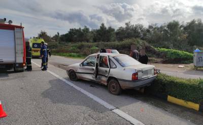 Μεσσηνία: Τροχαίο με τραυματισμό στην ΕΟ Τσακώνας - Καλού Νερού