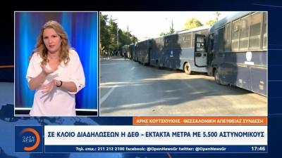 Σε κλοιό διαδηλώσεων η ΔΕΘ (βίντεο)