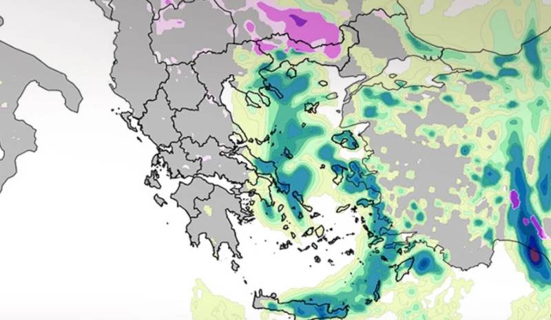 Καιρός - Meteo: Πού αναμένονται βροχές και χιονοπτώσεις - Προειδοποίηση για έντονα φαινόμενα τις επόμενες ώρες