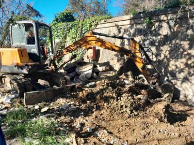 Εργασίες για διαρροή στη δεξαμενή του Κάστρου Καλαμάτας