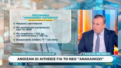 Πρόγραμμα ανακαίνισης κατοικίας: Ανοιξαν οι αιτήσεις για το νέο "Ανακαινίζω"