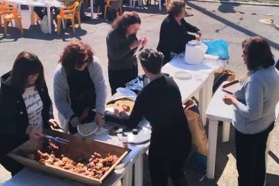 Λιώσιμο του παστού στο χωριό Δάρα