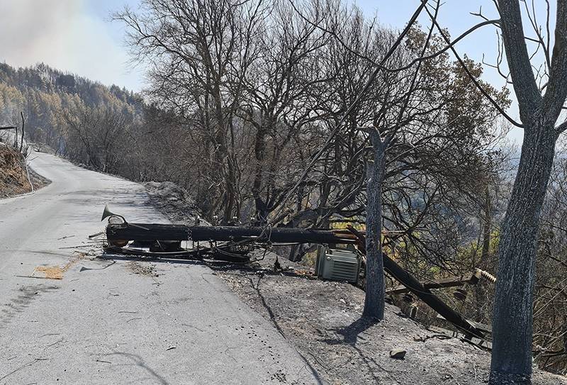 Ολονύχτια μάχη με τις φλόγες στη Γορτυνία