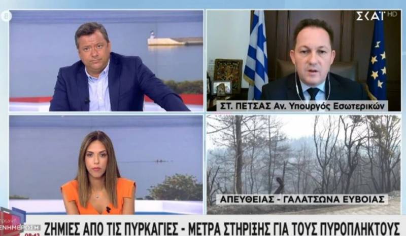 Πέτσας για φωτιές: Τέθηκαν προτεραιότητες στη μάχη της κατάσβεσης