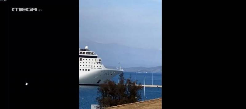 Στις φλόγες κρουαζιερόπλοιο στην Κέρκυρα (βίντεο)