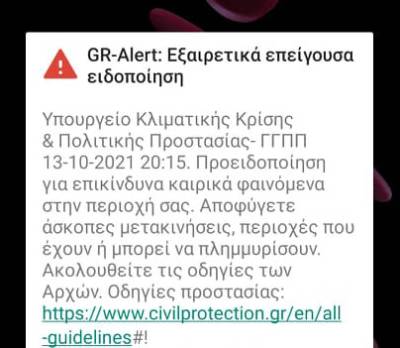 Μεσσηνία: Μήνυμα του 112 για ετοιμότητα ενόψει της κακοκαιρίας "Μπάλλος"